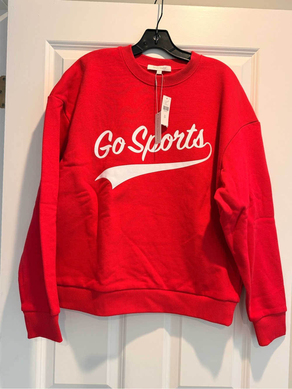 Favorite Daughter Red 'Go Sports' Crewneck Sweatshirt